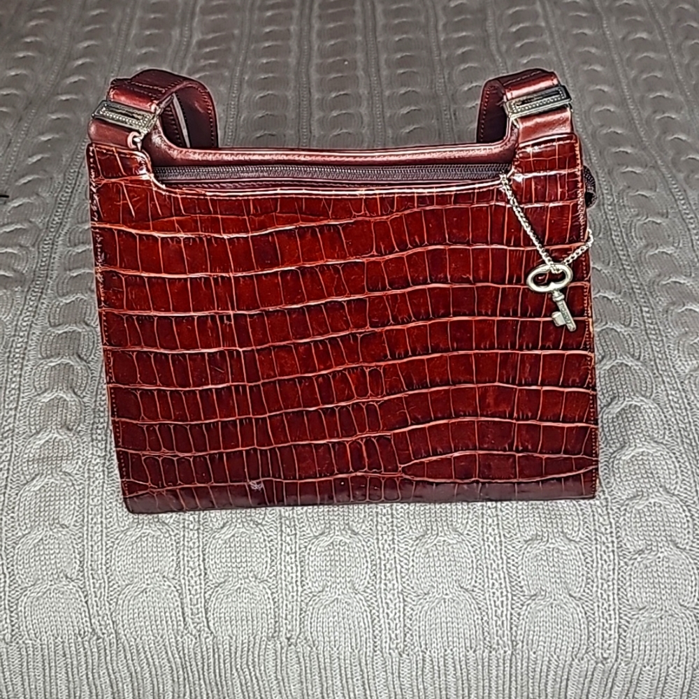 Vintage Fossil Brown Leather Bag